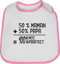 Bavoir bébé marrant original papa maman parfait chef So Custom