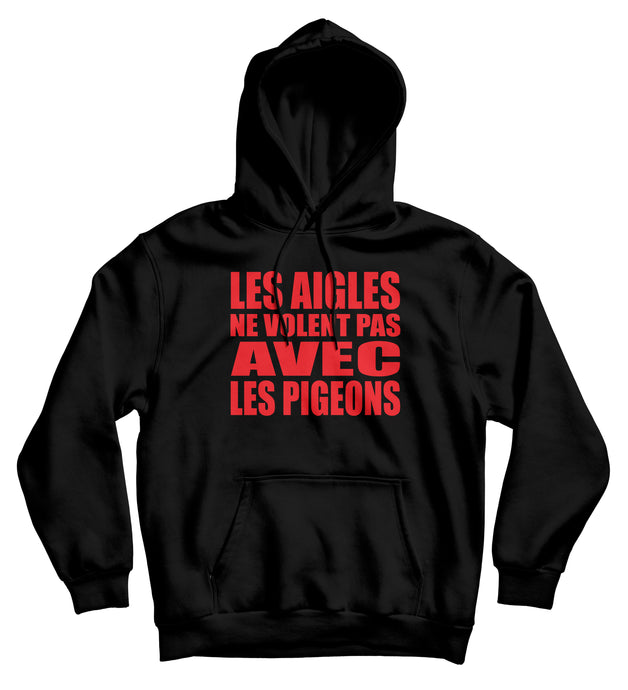 Sweat capuche original Booba 92i Le duc les aigles ne volent pas avec les pigeons So Custom