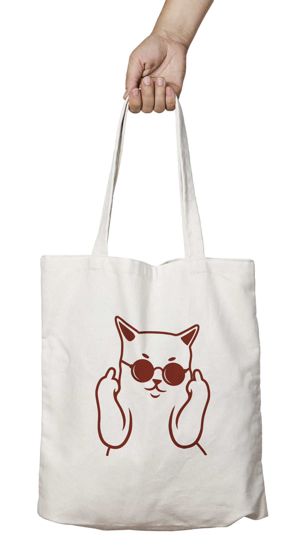 Tote bag chat shopping chat badass fuck bad cat So Custom