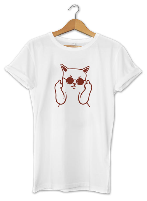 T-shirt chat tee shirt chat badass fuck bad cat So Custom 