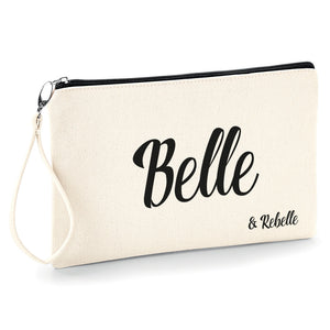 Belle et rebelle Pochette femme fourre tout trousse à make-up, idéale pour ranger avec style vos petits accessoires pochhette originale So Custom