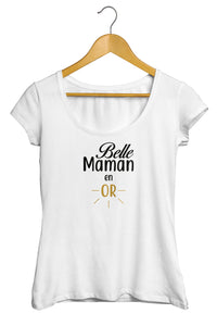 T-shirt femme belle maman en or belle mère So Custom