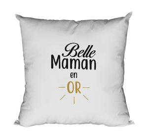 Coussin "Belle Maman en or"