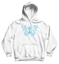 Sweat capuche original papillon low poly So Custom