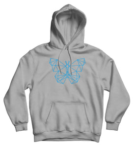 Sweat capuche original papillon low poly So Custom