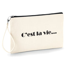 C'est la vie Pochette femme fourre tout trousse à make-up, idéale pour ranger avec style vos petits accessoires pochhette originale So Custom