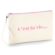 C'est la vie Pochette femme fourre tout trousse à make-up, idéale pour ranger avec style vos petits accessoires pochhette originale So Custom