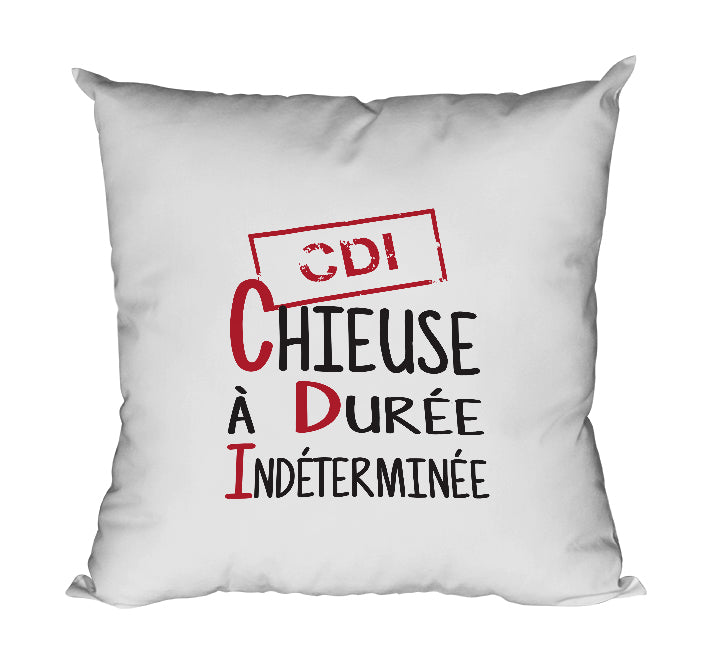 Coussin marrant et original chieuse CDI femme So Custom