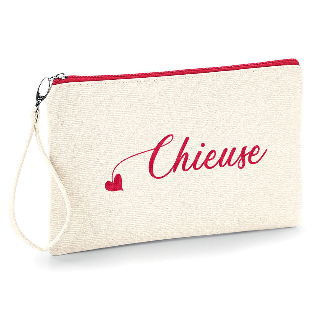 Chieuse Pochette femme fourre tout trousse à make-up, idéale pour ranger avec style vos petits accessoires pochhette originale So Custom