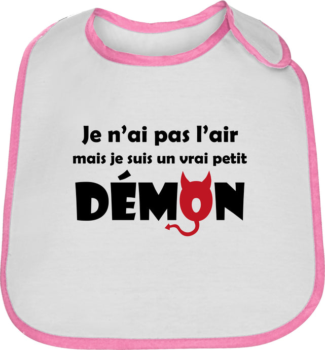 Bavoir bébé original marrant démon diable repas So Custom