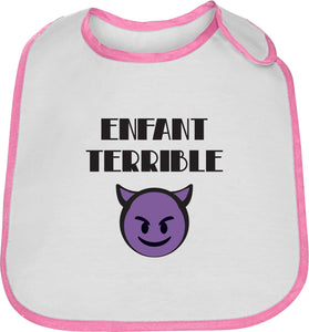 Bavoir bébé original marrant terrible démon diable repas So Custom