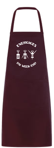 Tablier original marrant exercice sport week end vin boisson alcool So Custom
