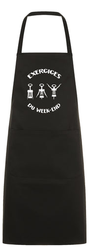 Tablier original marrant exercice sport week end vin boisson alcool So Custom