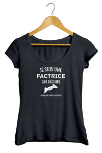 T-shirt factrice qui déchire poste courrier So Custom