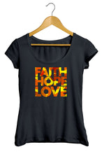 T-shirt original stylé faith hope love amour espoir foi So Custom