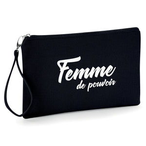 Femme de pouvoir Pochette femme fourre tout trousse à make-up, idéale pour ranger avec style vos petits accessoires pochhette originale So Custom