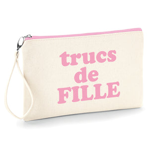 Trucs de fille Pochette femme fourre tout trousse à make-up, idéale pour ranger avec style vos petits accessoires pochhette originale So Custom