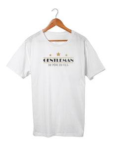 T-shirt enfant garçon original papa fils gentleman So Custom