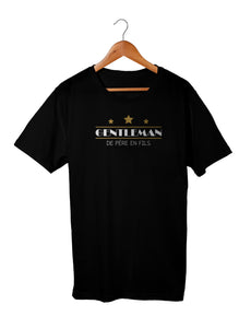 T-shirt enfant garçon original papa fils gentleman So Custom