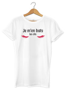 T-shirt original marrant Je m'en bats les cils So Custom