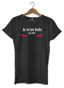 T-shirt original marrant Je m'en bats les cils So Custom