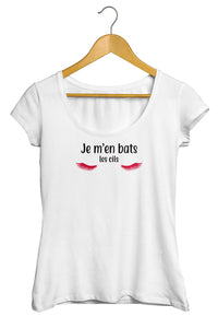T-shirt original marrant Je m'en bats les cils So Custom