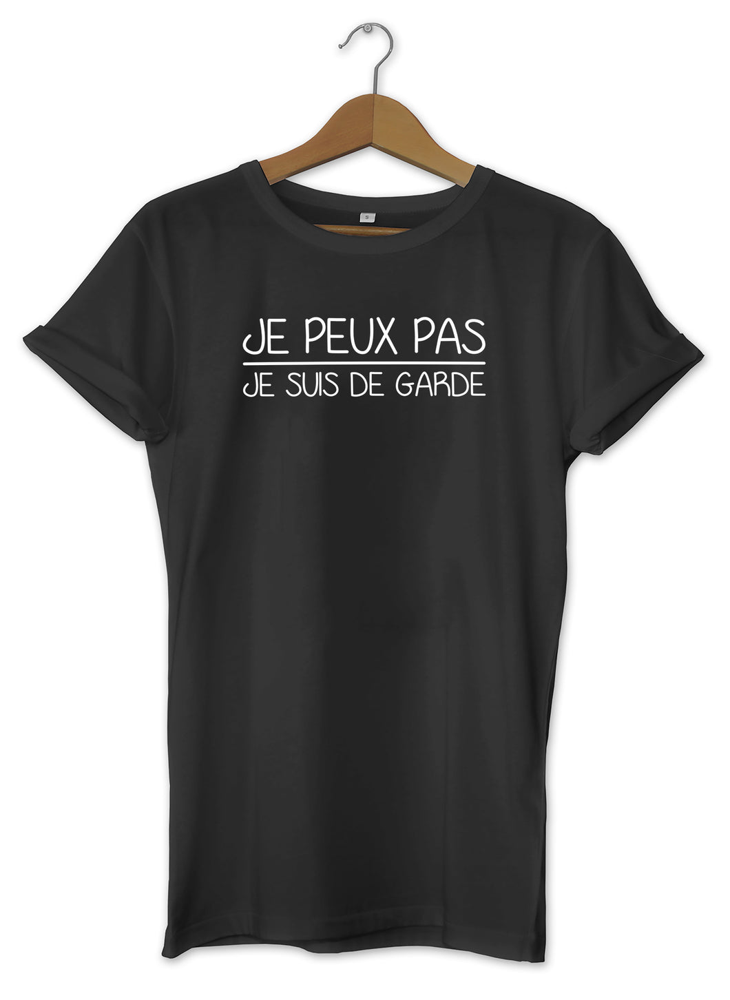 T-shirt femme je peux pas je suis de garde So Custom