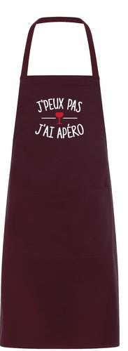 Tablier original j'peux pas j'ai Apéro boisson alcool cocktail So Custom