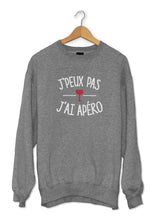 Sweat original j'peux pas j'ai Apéro boisson alcool cocktail So Custom