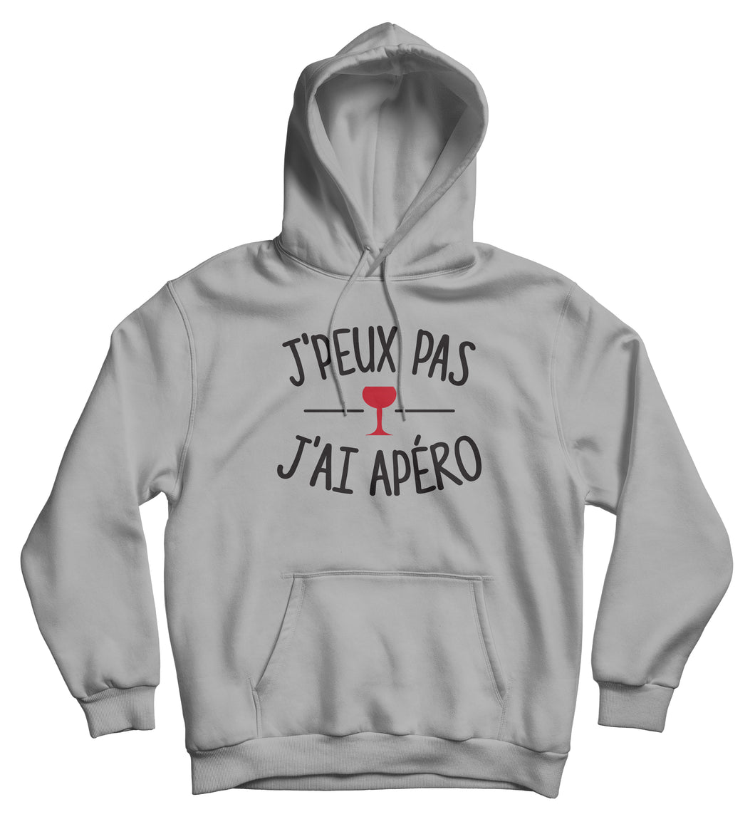 Sweat capuche original j'peux pas j'ai Apéro boisson alcool cocktail So Custom
