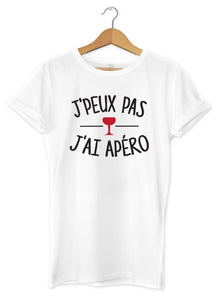 T-shirt original j'peux pas j'ai Apéro boisson alcool cocktail So Custom