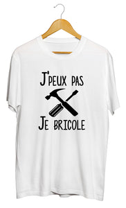 T-shirt original j'peux pas je bricole papa papy famille  So Custom