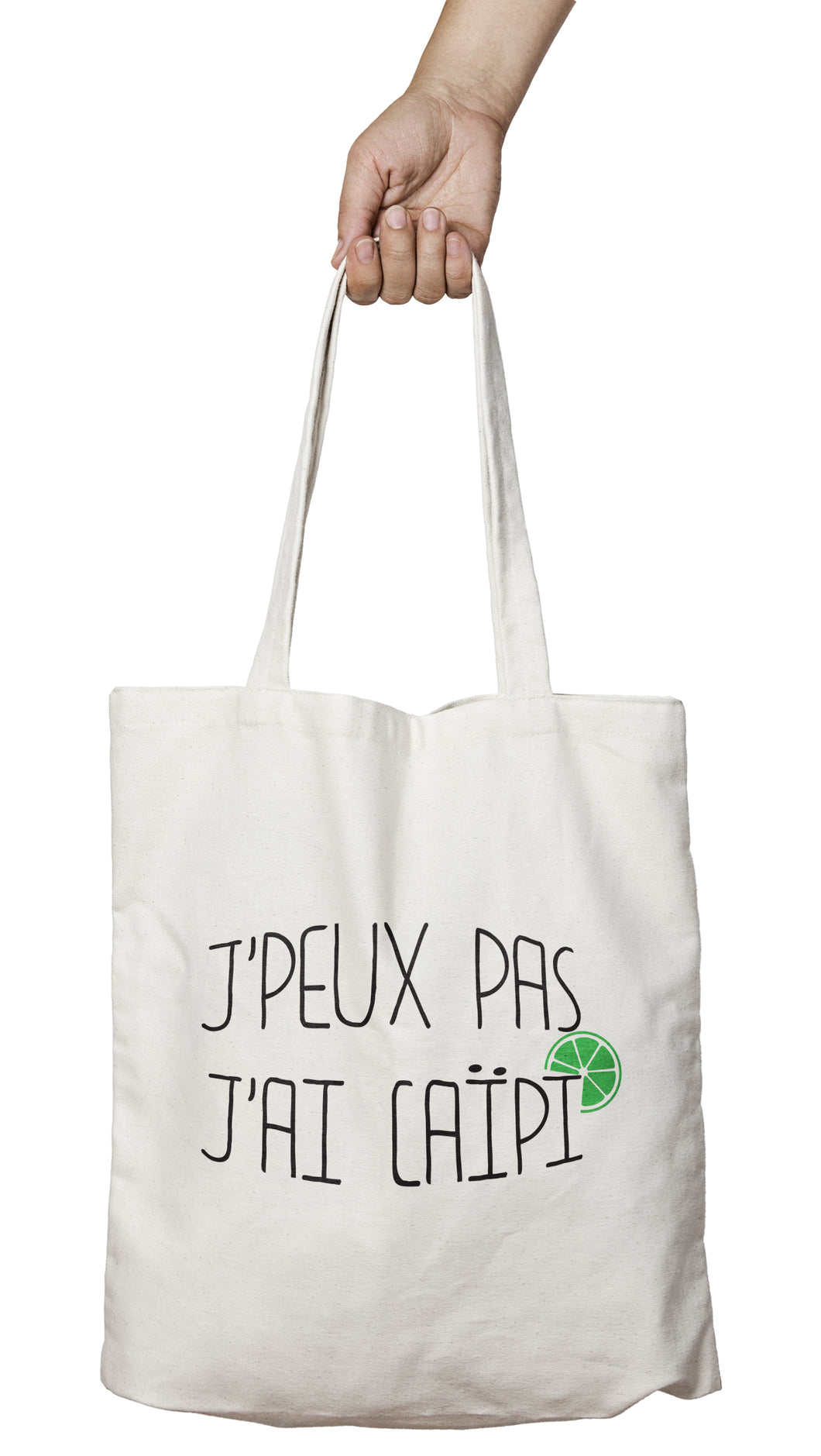 Tote bag original j'peux pas j'ai Caïpi boisson alcool cocktail So Custom