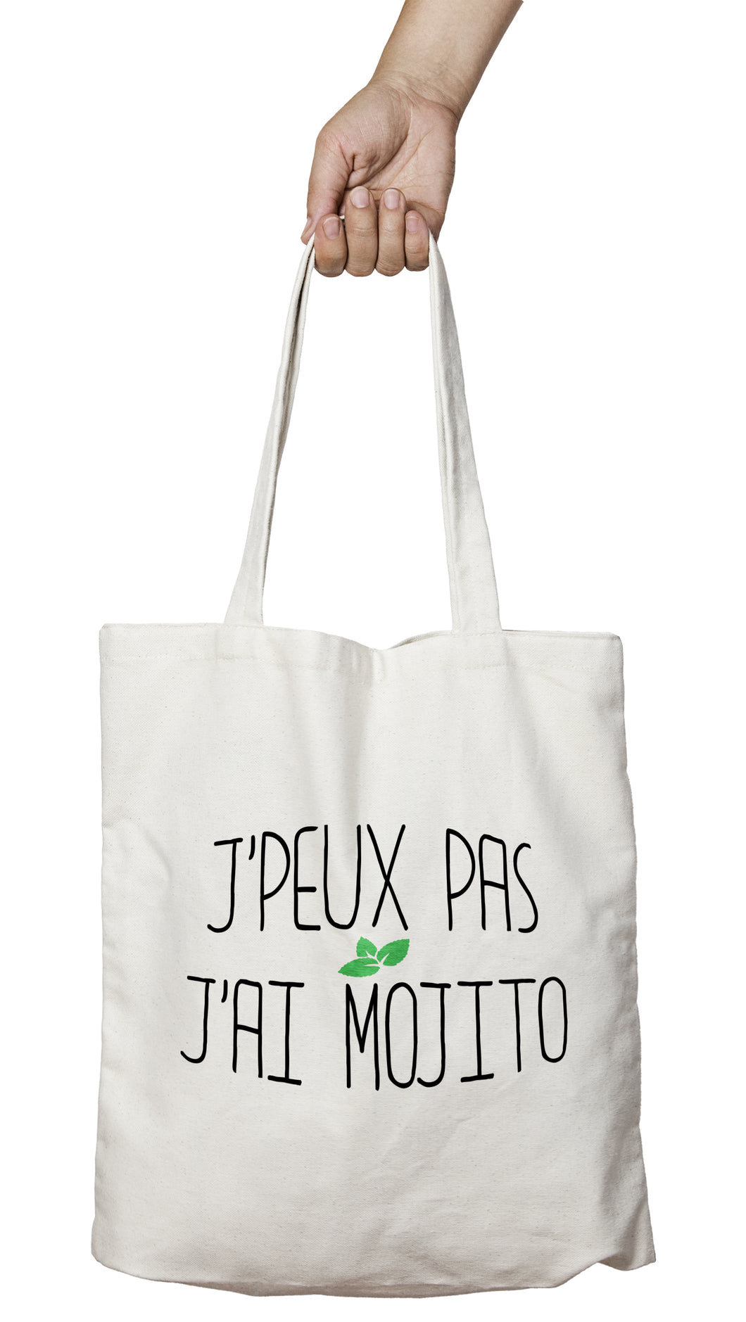 Tote bag original j'peux pas j'ai Mojito boisson alcool cocktail So Custom
