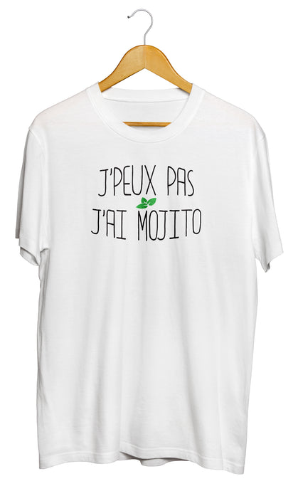 T-shirt original j'peux pas j'ai Mojito boisson alcool cocktail So Custom