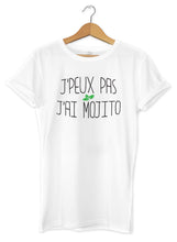 T-shirt original j'peux pas j'ai Mojito boisson alcool cocktail So Custom