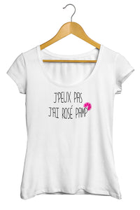 T-shirt  original j'peux pas j'ai Rosé Pamp' boisson alcool cocktail So Custom
