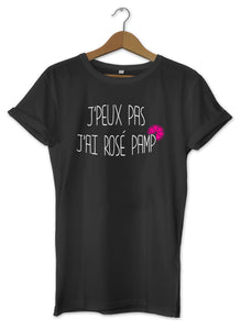T-shirt  original j'peux pas j'ai Rosé Pamp' boisson alcool cocktail So Custom