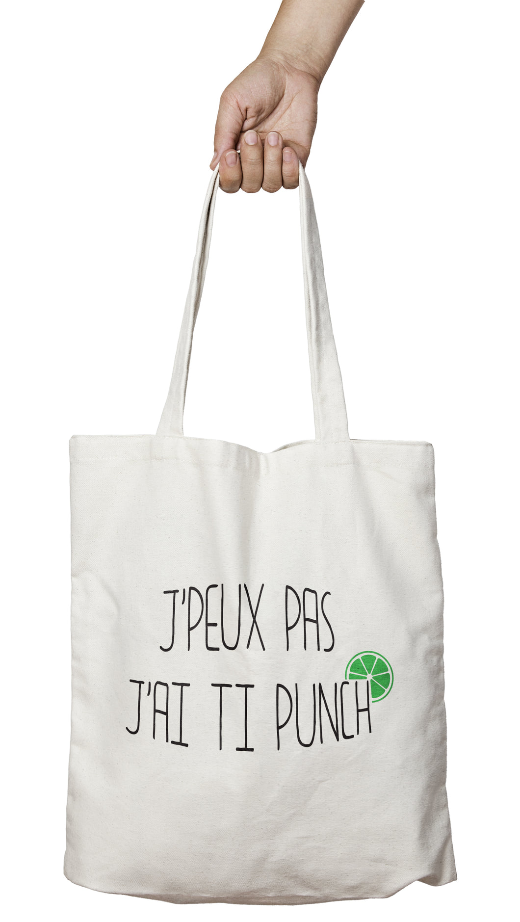 Tote bag original j'peux pas j'ai Ti punch boisson alcool cocktail So Custom