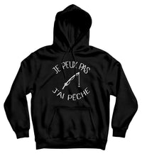 Sweat capuche original j'peux pas j'ai Pêche poisson So Custom