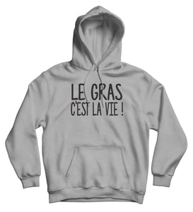 Sweat capuche original Kaamelott le gras c'est la vie humour So Custom