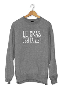 Sweat original Kaamelott le gras c'est la vie humour So Custom