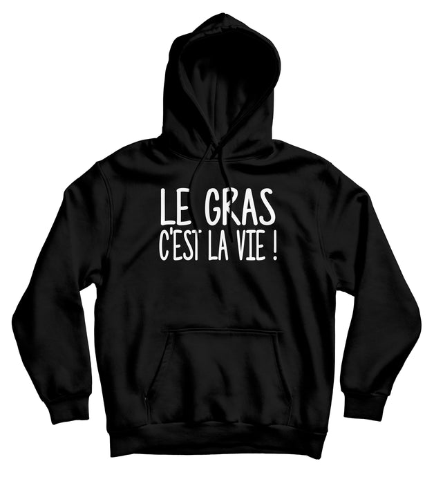 Sweat capuche original Kaamelott le gras c'est la vie humour So Custom