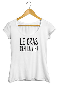 T-shirt original Kaamelott le gras c'est la vie humour So Custom