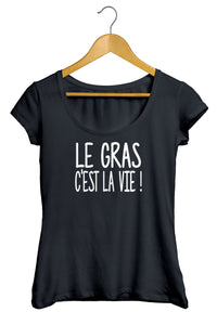 T-shirt original Kaamelott le gras c'est la vie humour So Custom