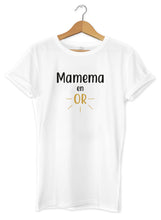  T-shirt femme Mamie Mamema Grand mère en or  So Custom