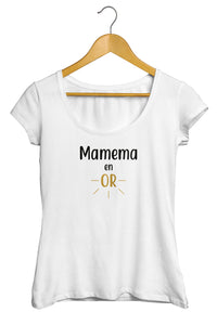  T-shirt femme Mamie Mamema Grand mère en or  So Custom
