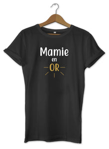  T-shirt original femme Mamie Mamy Grand mère en or  So Custom