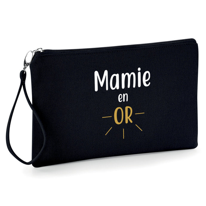 Mamie en or , Mamy , Grand-mère ,Pochette femme trousse,  So Custom