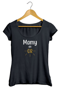  T-shirt original femme Mamie Mamy Grand mère en or  So Custom